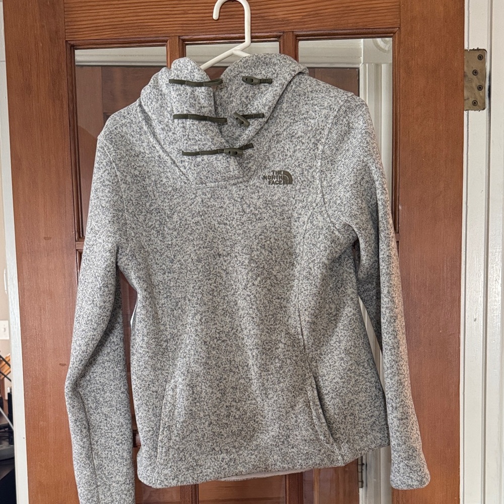 The North Face Heathered Gray Fleece Hoodie